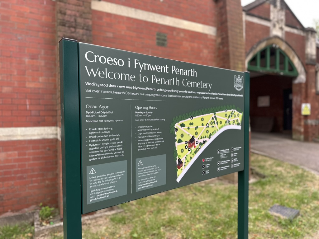Featured image for “Signage for Penarth Cemetery”