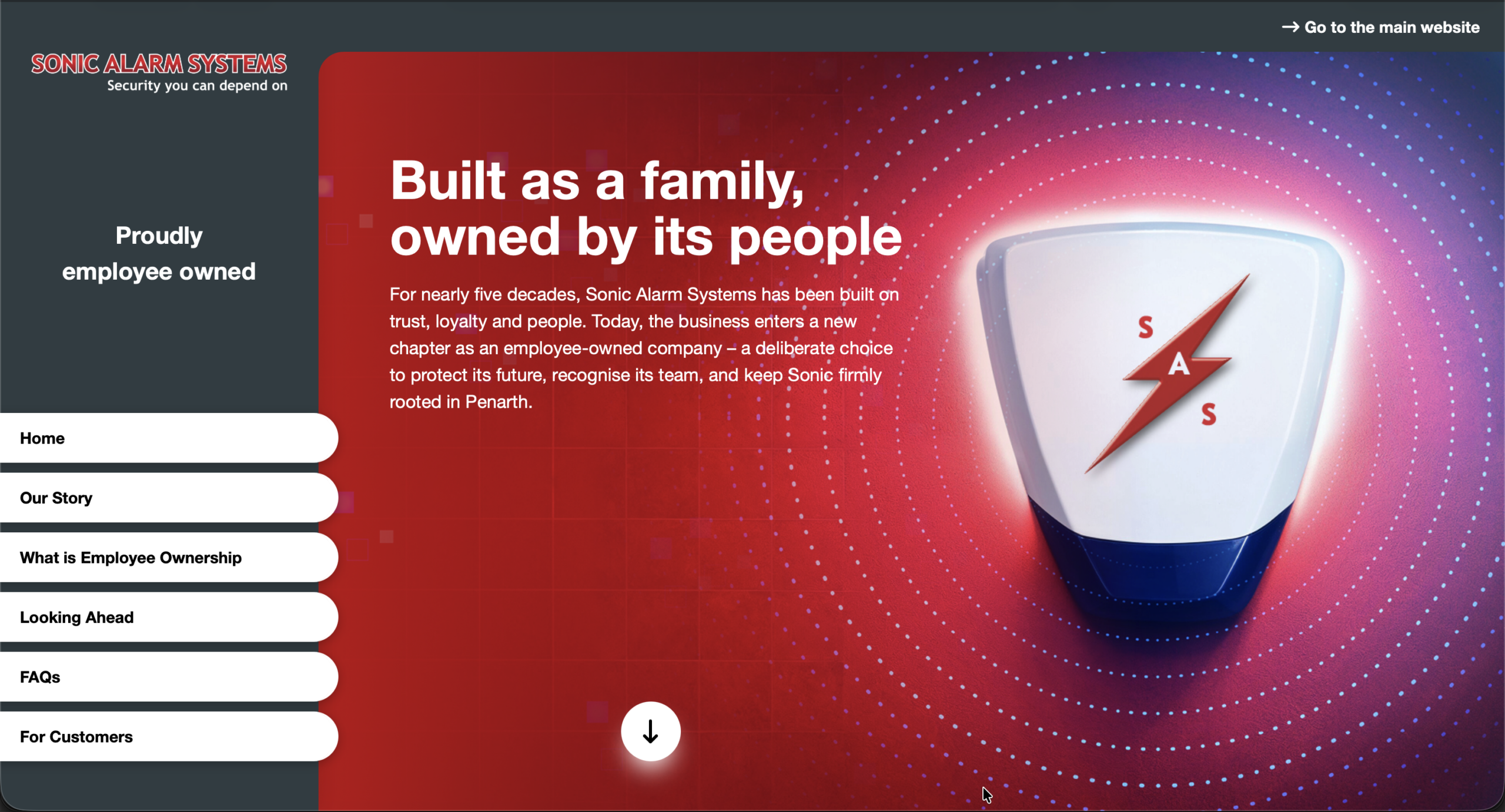 Featured image for “Sonic Alarm Systems: employee ownership mini-site”