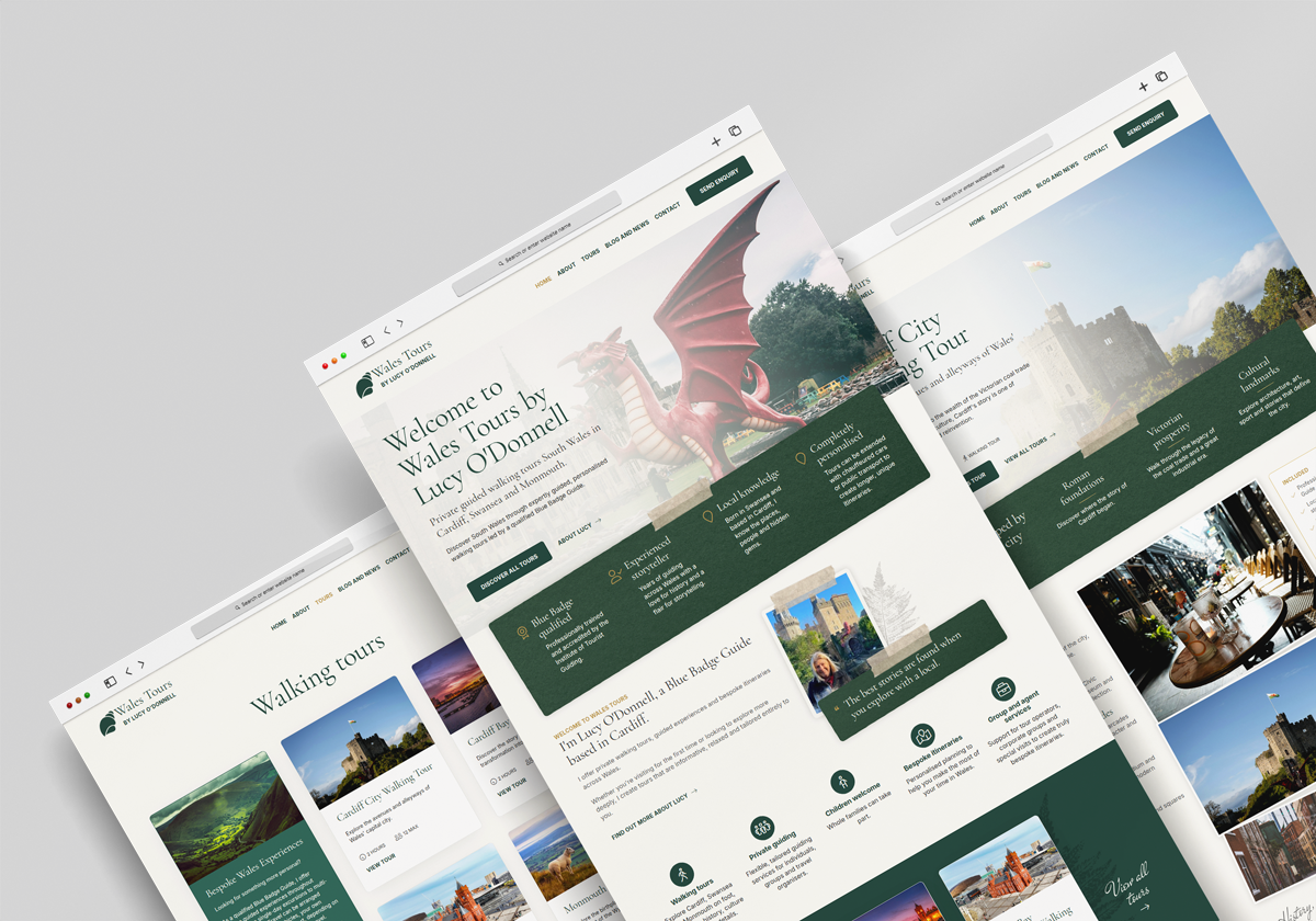 Featured image for “New website for Wales Tours by Lucy O’Donnell”