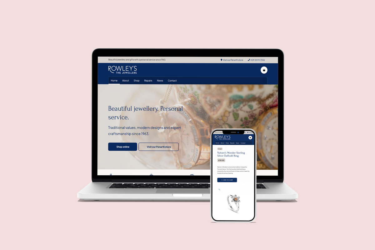 Featured image for “Updated website for Rowley’s the Jewellers”